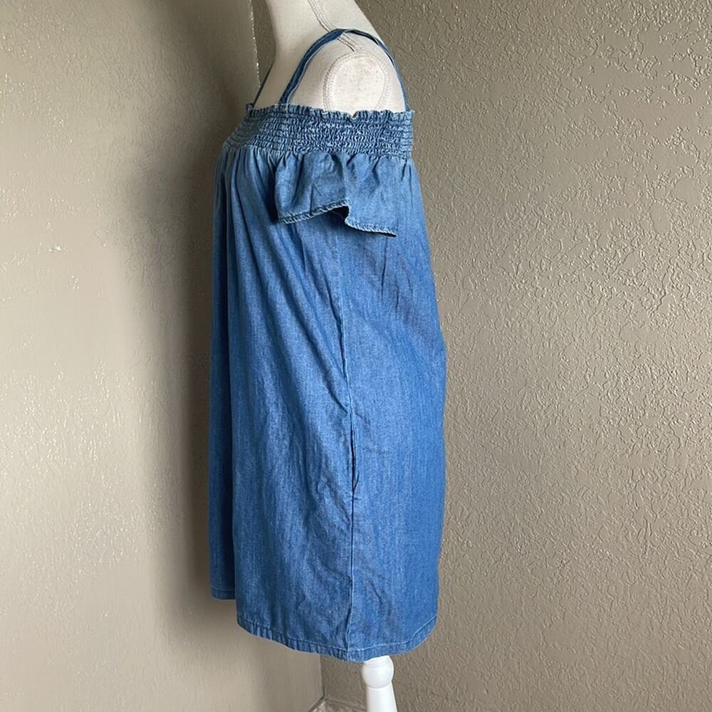 Stetson Blue Off-Shoulder Dress - Picture 6 of 9